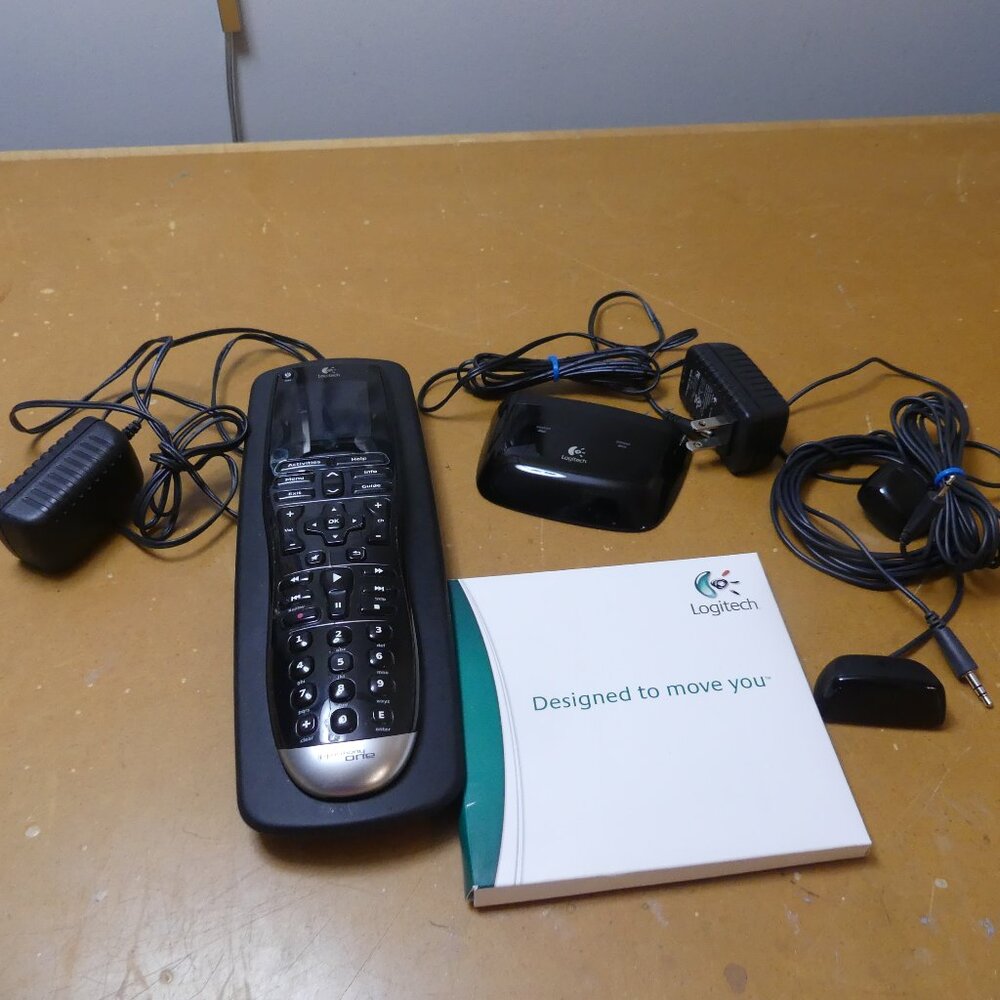 Logitech Harmony One Universal Remote / charging cradle  and ir receiver